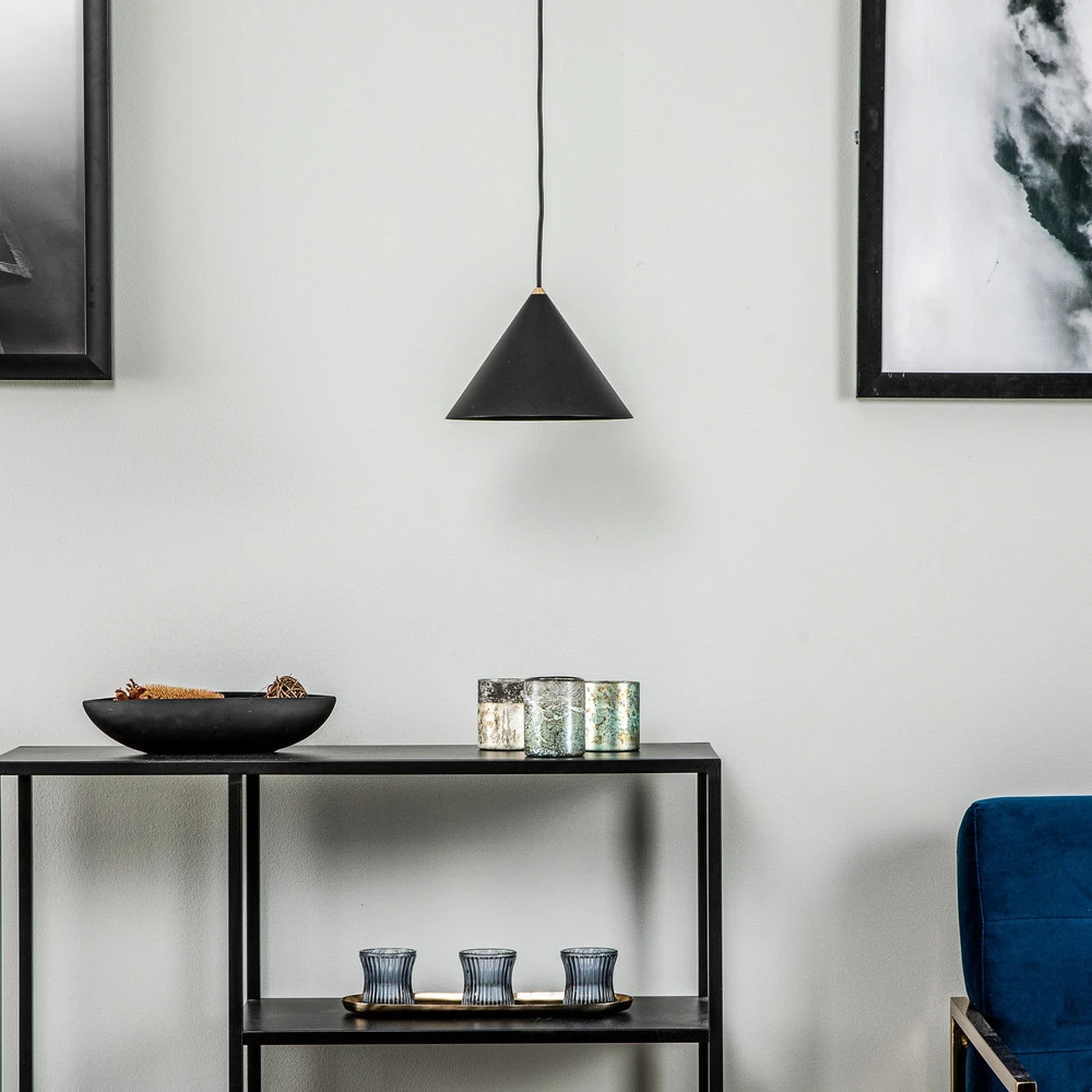 Plaquette de frein moto Suspension Zenith S avec abat-jour en métal noir
