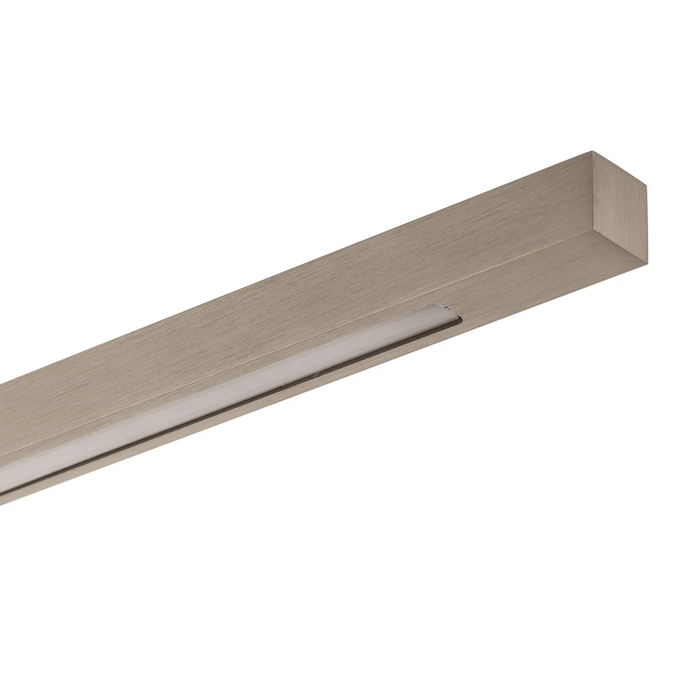 Quitani Suspension LED Tolu, nickel, longueur 158 cm avec meilleure adhérence