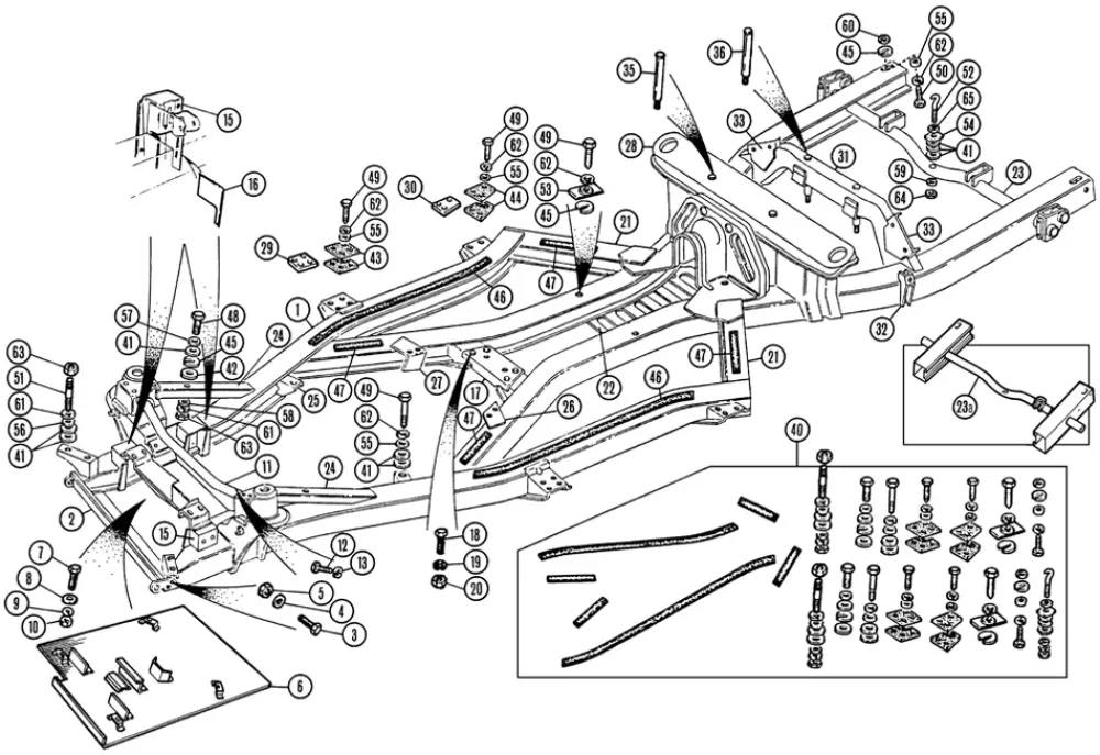 Racing CROSSMEMBER, REAR SUSPENSION