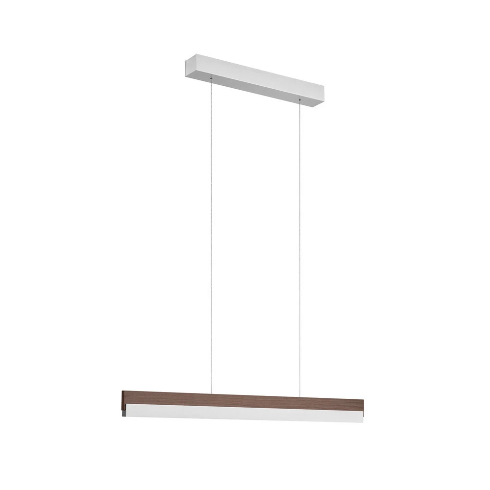 Racing Quitani Suspension LED Keijo, nickel/noyer, 83 cm