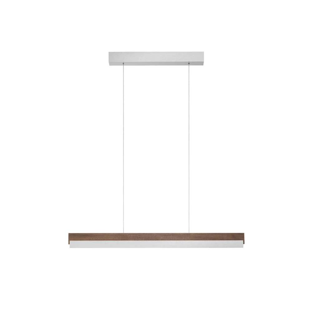 Racing Quitani Suspension LED Keijo, nickel/noyer, 83 cm