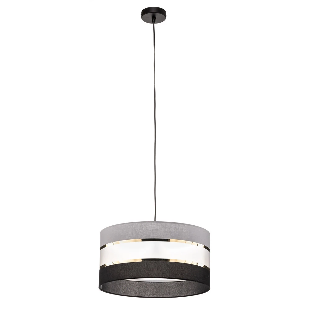 Racing Suspension Helen abat-jour gris-noir-doré Ø 40cm