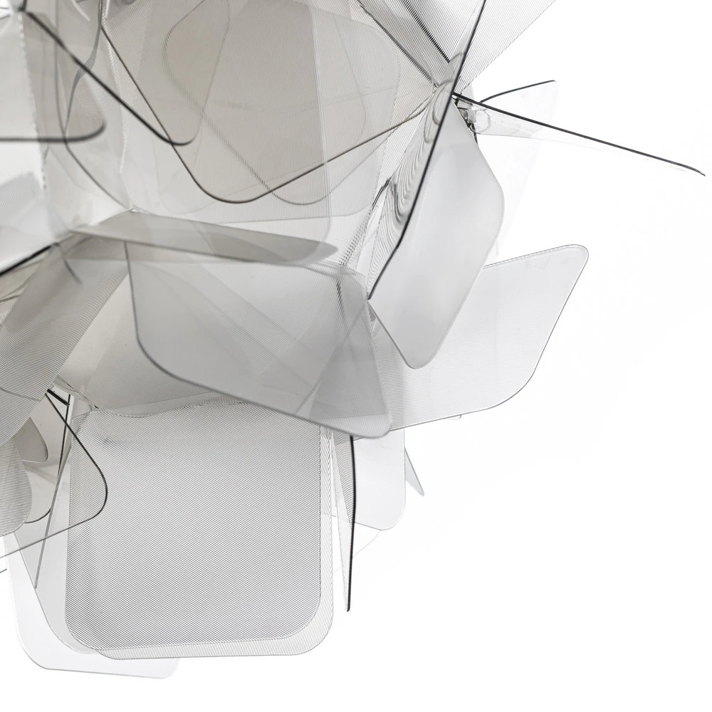 Slamp Clizia suspension de designer, gris fumée en acier inoxydable