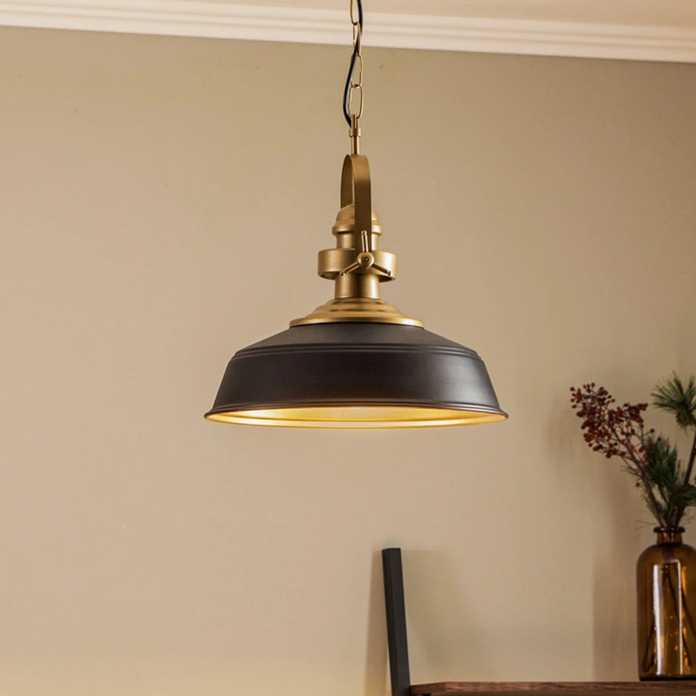Suspension AV-4106-M32-BSY, abat-jour noir