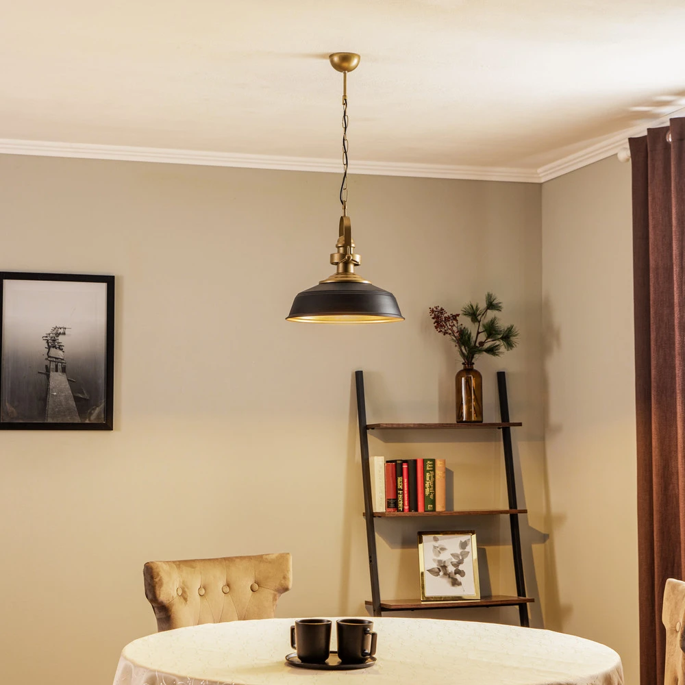 Suspension AV-4106-M32-BSY, abat-jour noir