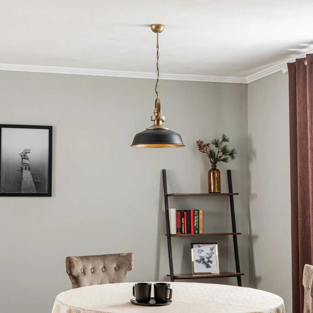 Suspension AV-4106-M32-BSY, abat-jour noir