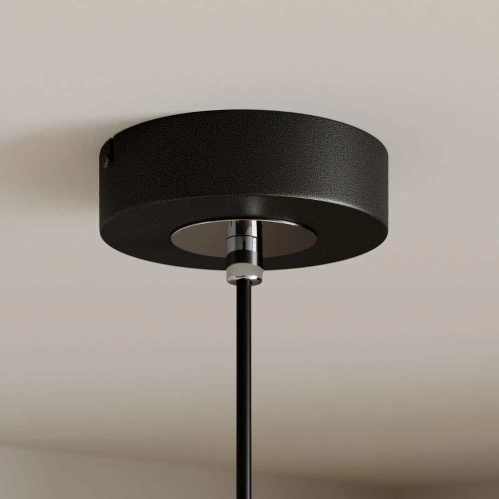Suspension BRANCHÉ, noir, Ø 15 cm, métal