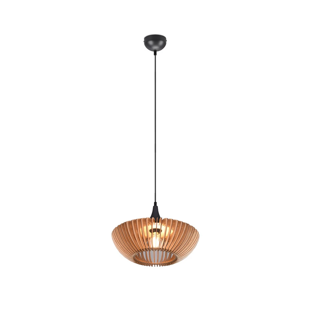 Suspension Colino en lamelles de bois, bois évident pour remplacement usure