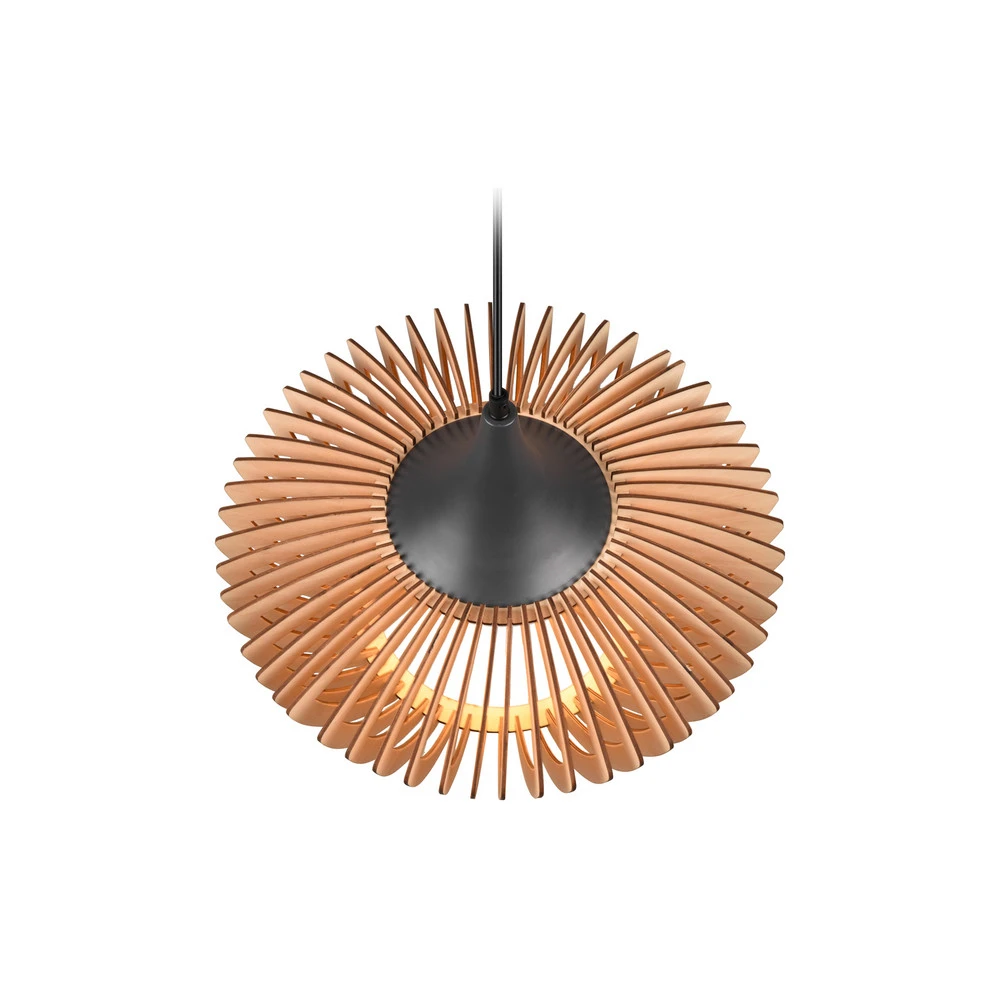 Suspension Colino en lamelles de bois, bois évident pour remplacement usure