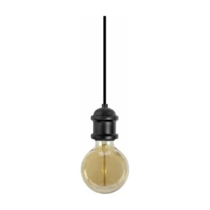 Suspension cylindre, métal noir 80 cm. pour remplacement usure