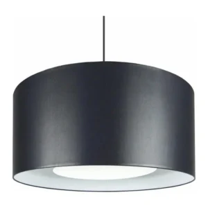 Suspension cylindre tissu noir,blanc 80 cm. avec meilleure adhérence