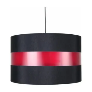 Suspension cylindre tissu noir,rouge 85 cm. pour amélioration performances