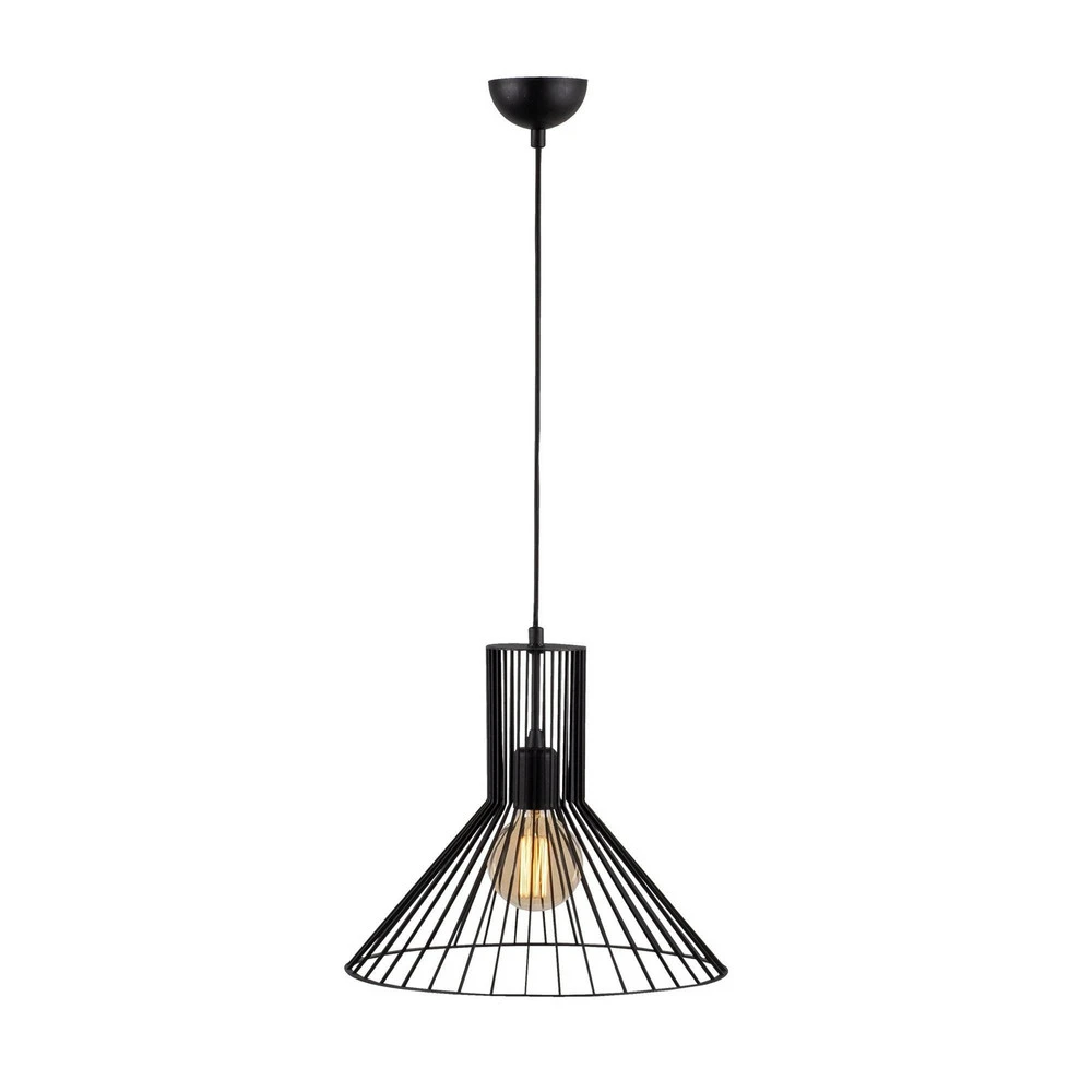 Suspension Fellini MR-757, noir, métal, Ø 38 cm avec notice de montage