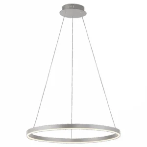 Suspension LED Ritus, Ø 58,5 cm, aluminium par Akrapovič