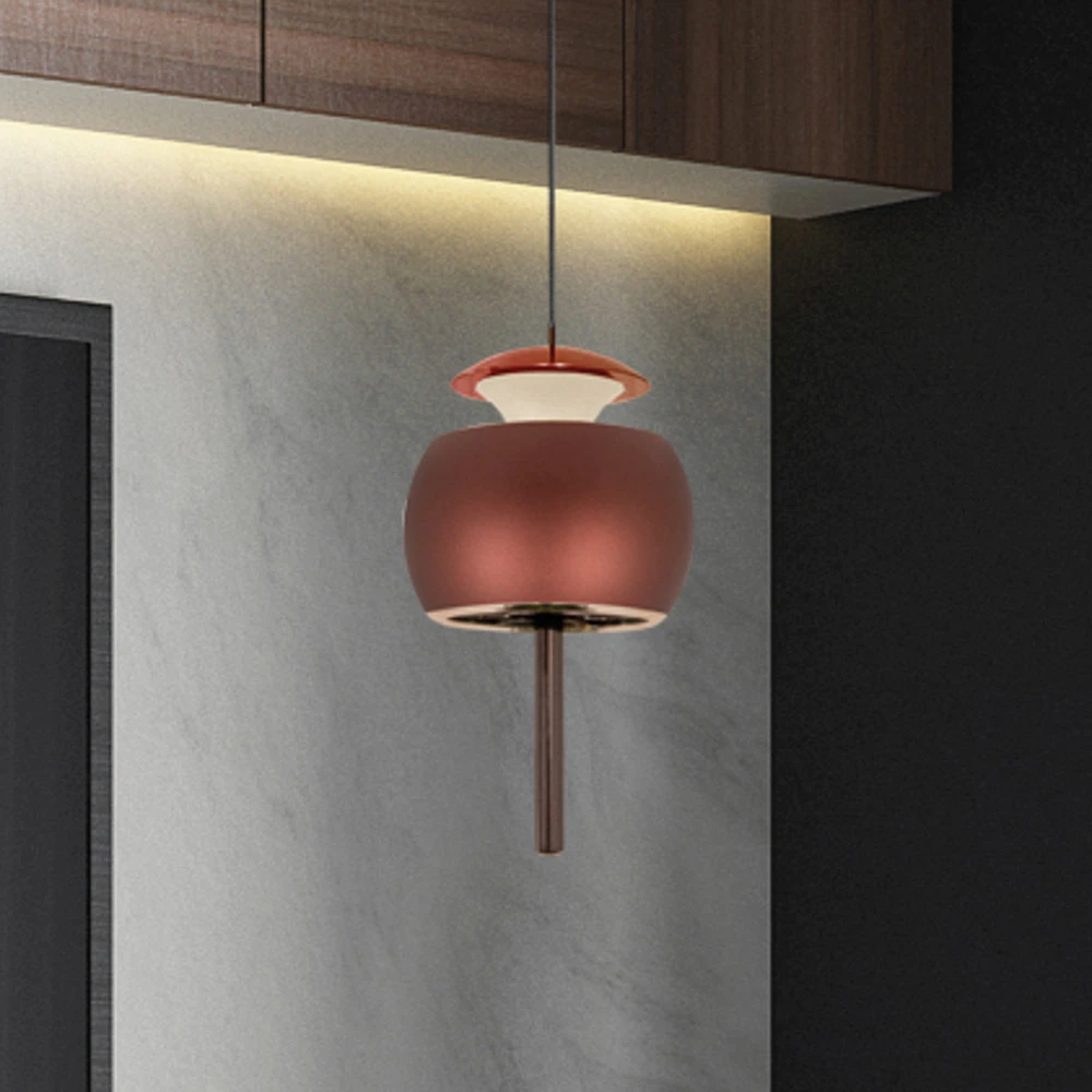 Suspension LED Roller, café, hauteur réglable, barre de traction avec joints neufs
