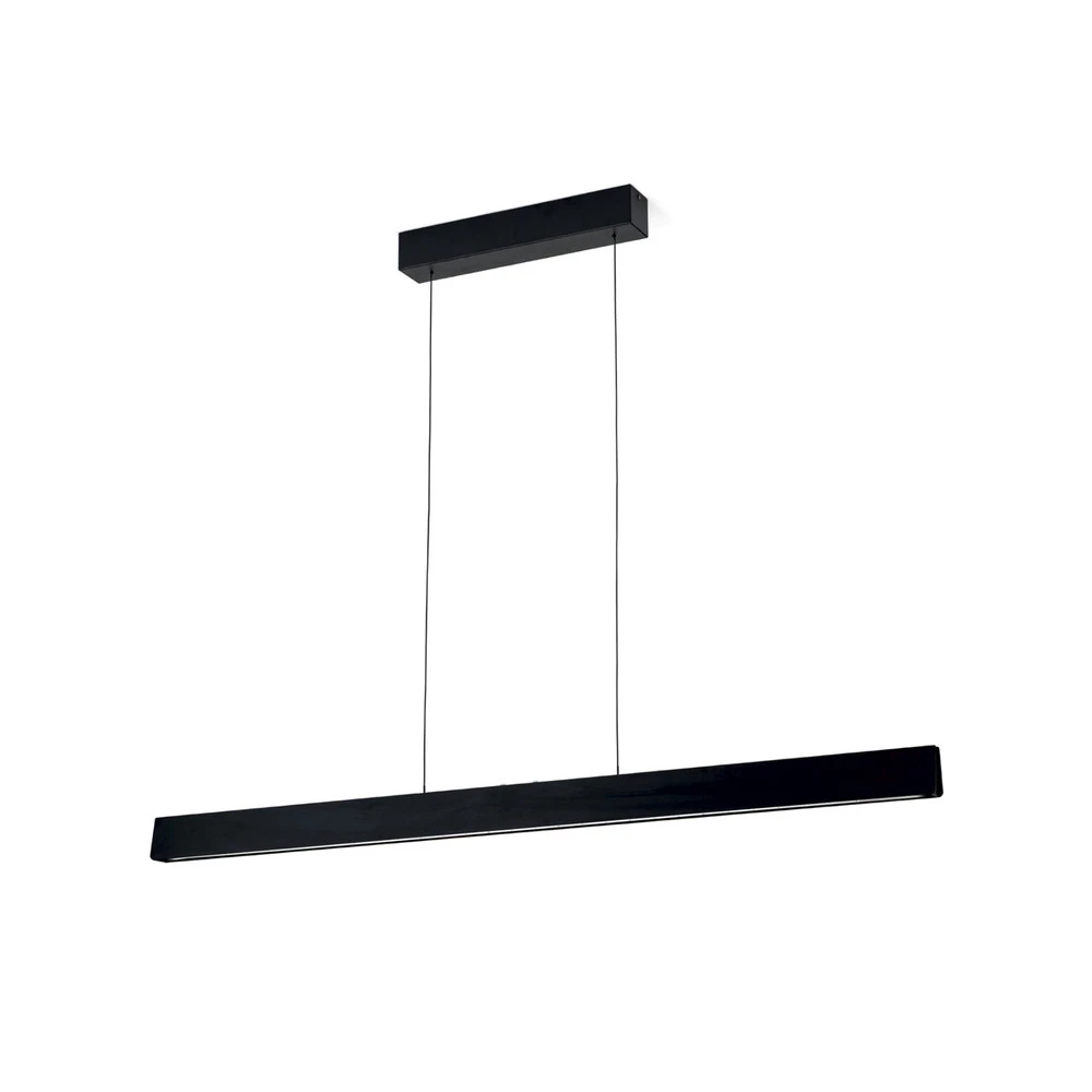 Suspension LED Tara, noir, longueur 120 cm, alu/acier pour remplacement usure