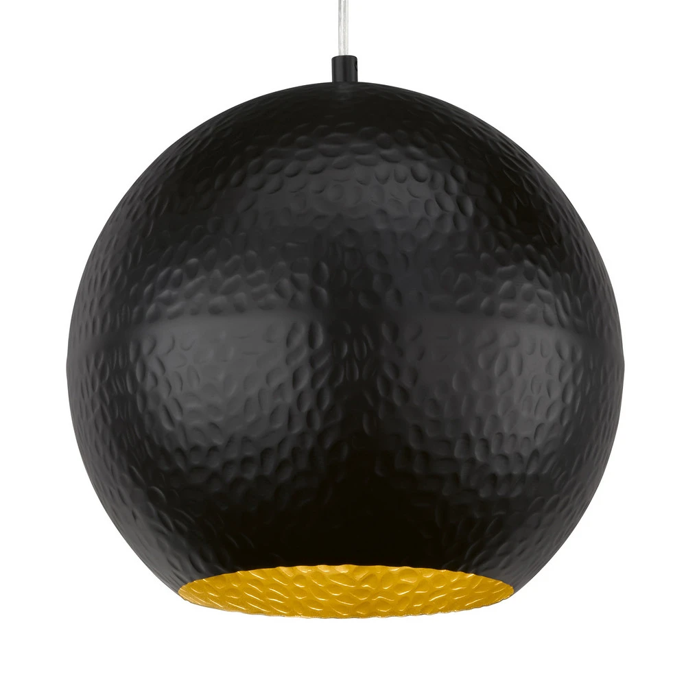 Suspension Mylon, noire/dorée, sphérique pour usage intensif