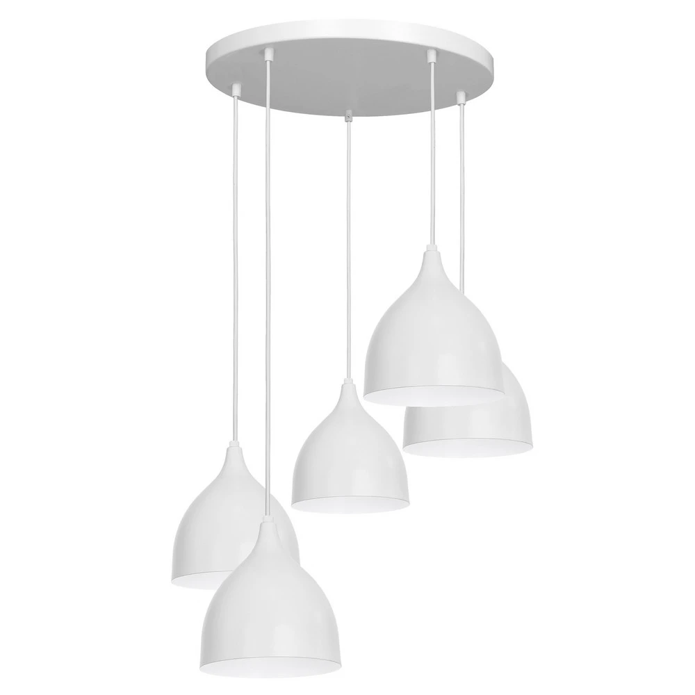 Suspension Nanu à cinq lampes ronde gris évident - 520