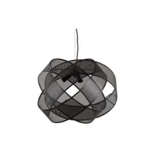 Suspension noir Arie Woood - Art tendance, contemporain, industriel avec rivets de maillon