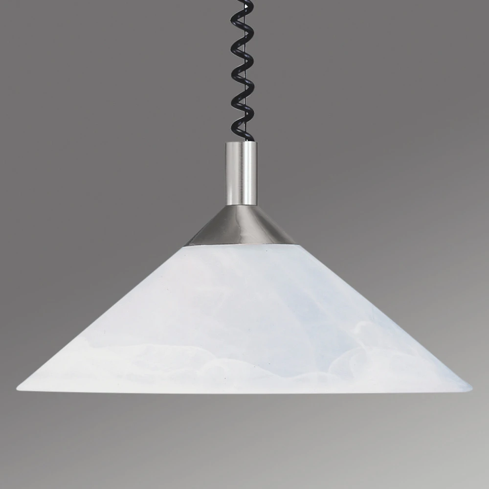 Suspension réglable Saturn, nickel mat pour usage intensif