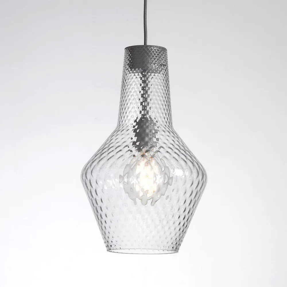 Suspension Romeo 130 cm, verre diaphane