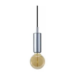 Suspension tube cylindre métal aluminium 80 cm.