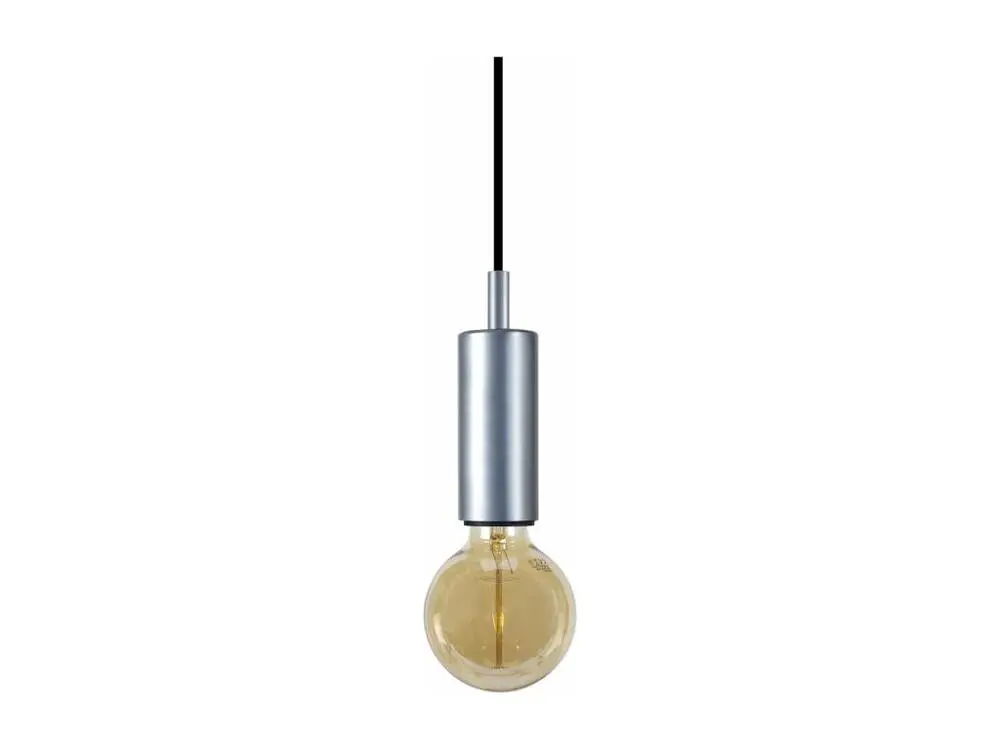 Suspension tube cylindre métal aluminium 80 cm.