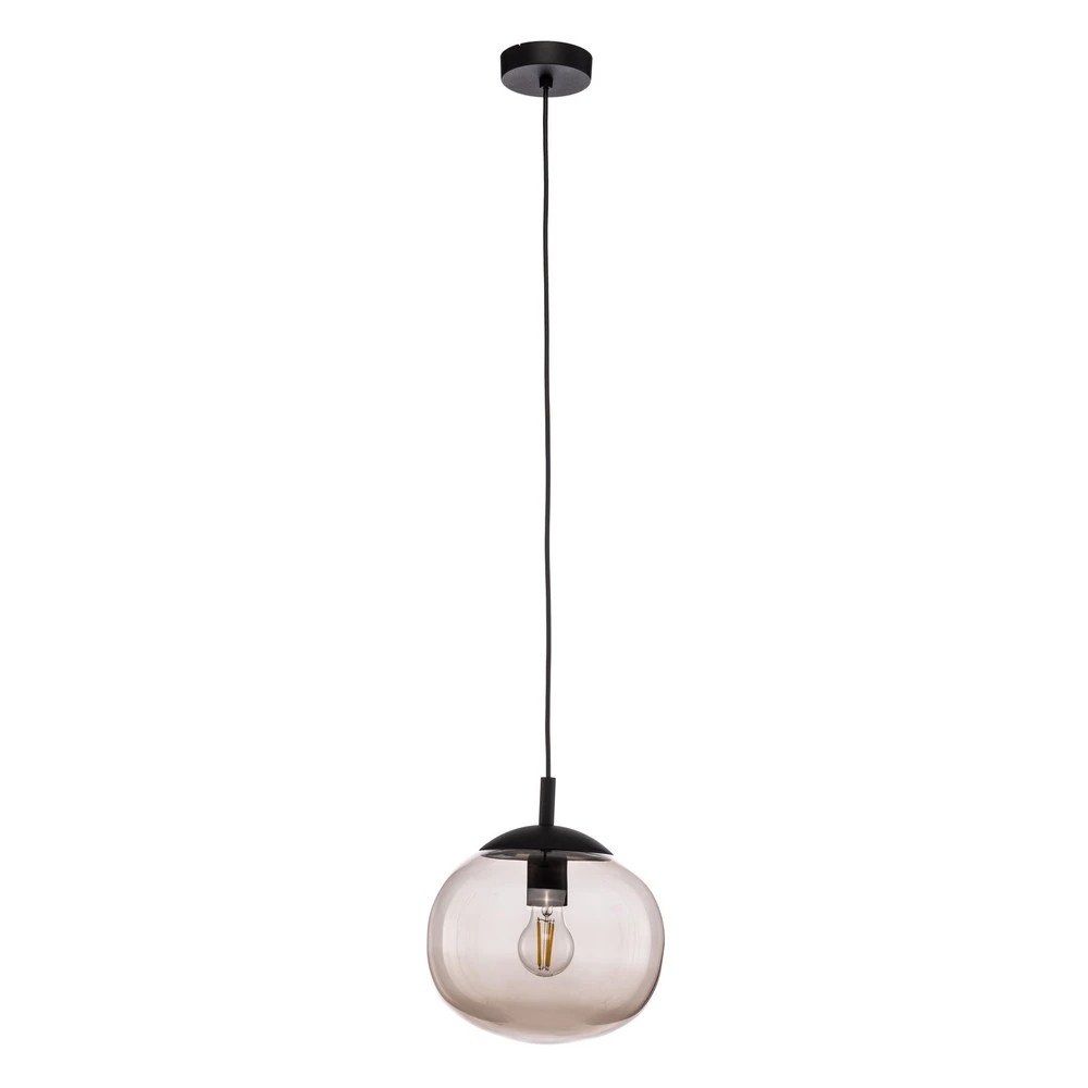 Suspension Vibe, verre brun-transparent, Ø 25 cm pour remplacement usure