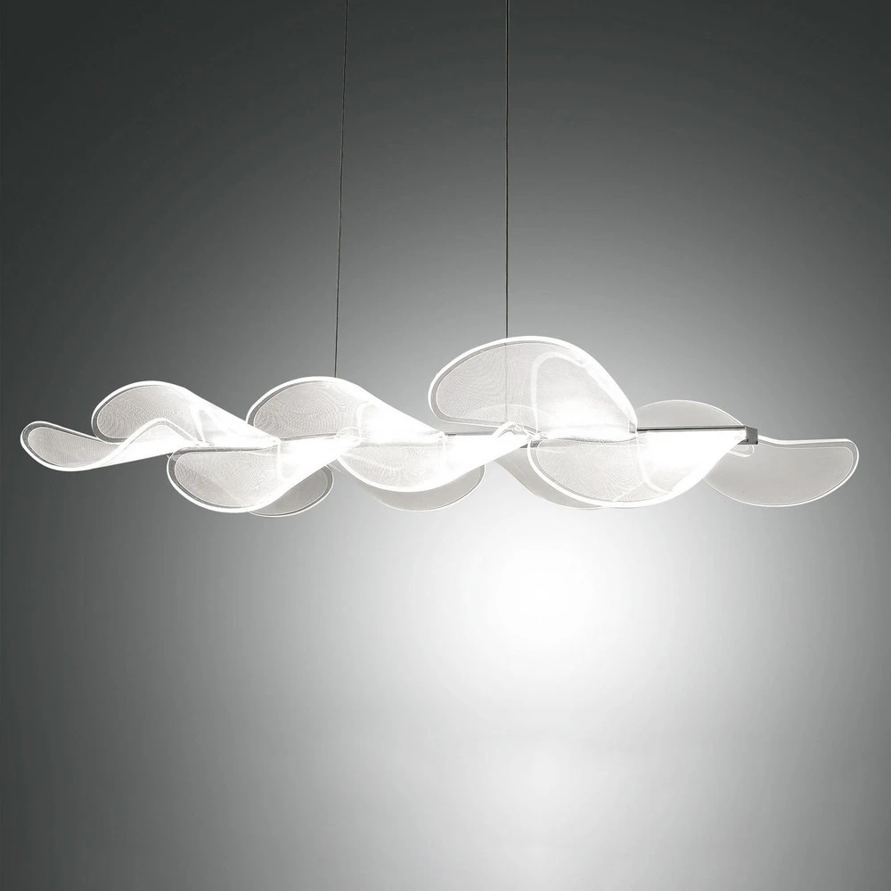 Sylvie suspension LED oblongue, 78 x 37 cm pour usage intensif