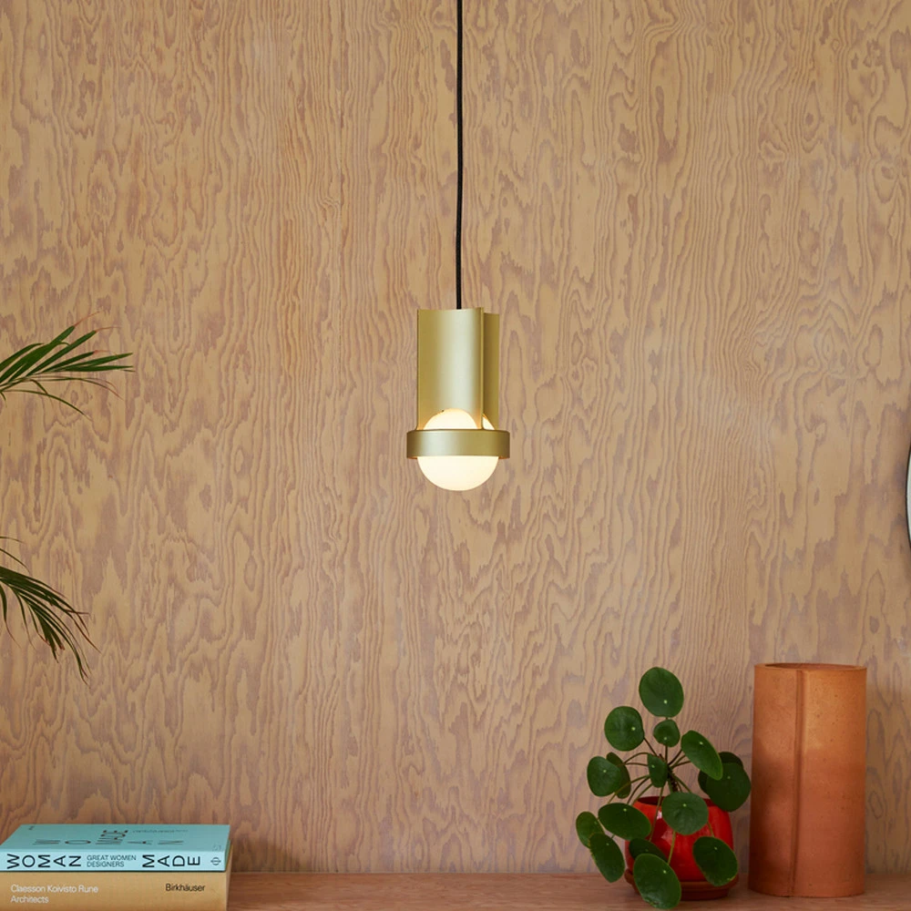 Tala suspension Loop minuscule, aluminium, LED-Globe IV, or avec meilleure adhérence