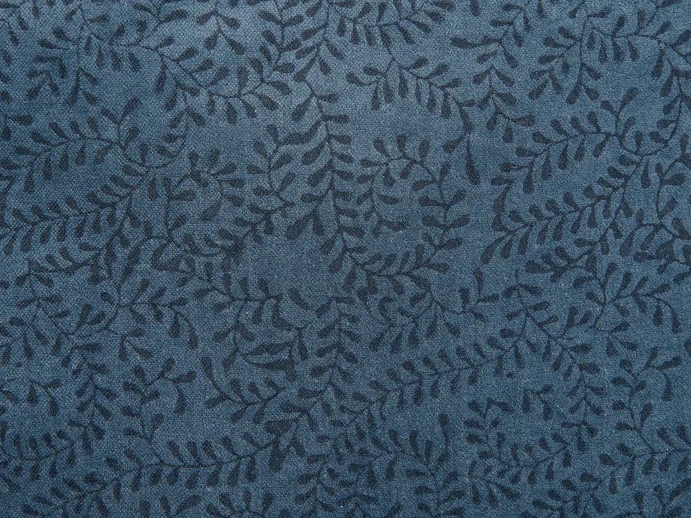 Tissu doux Cushion Floral Motif Tassels 45 x 45 cm Dark Blue SETARIA