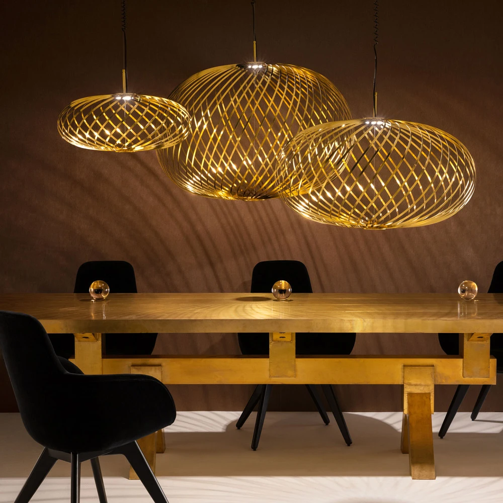 Tom Dixon Spring medium suspension Ø 79 cm laiton - 520