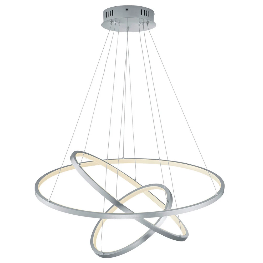 Trio WiZ Aaron suspension LED évolué, nickel mat Compatible avec Honda CRF250