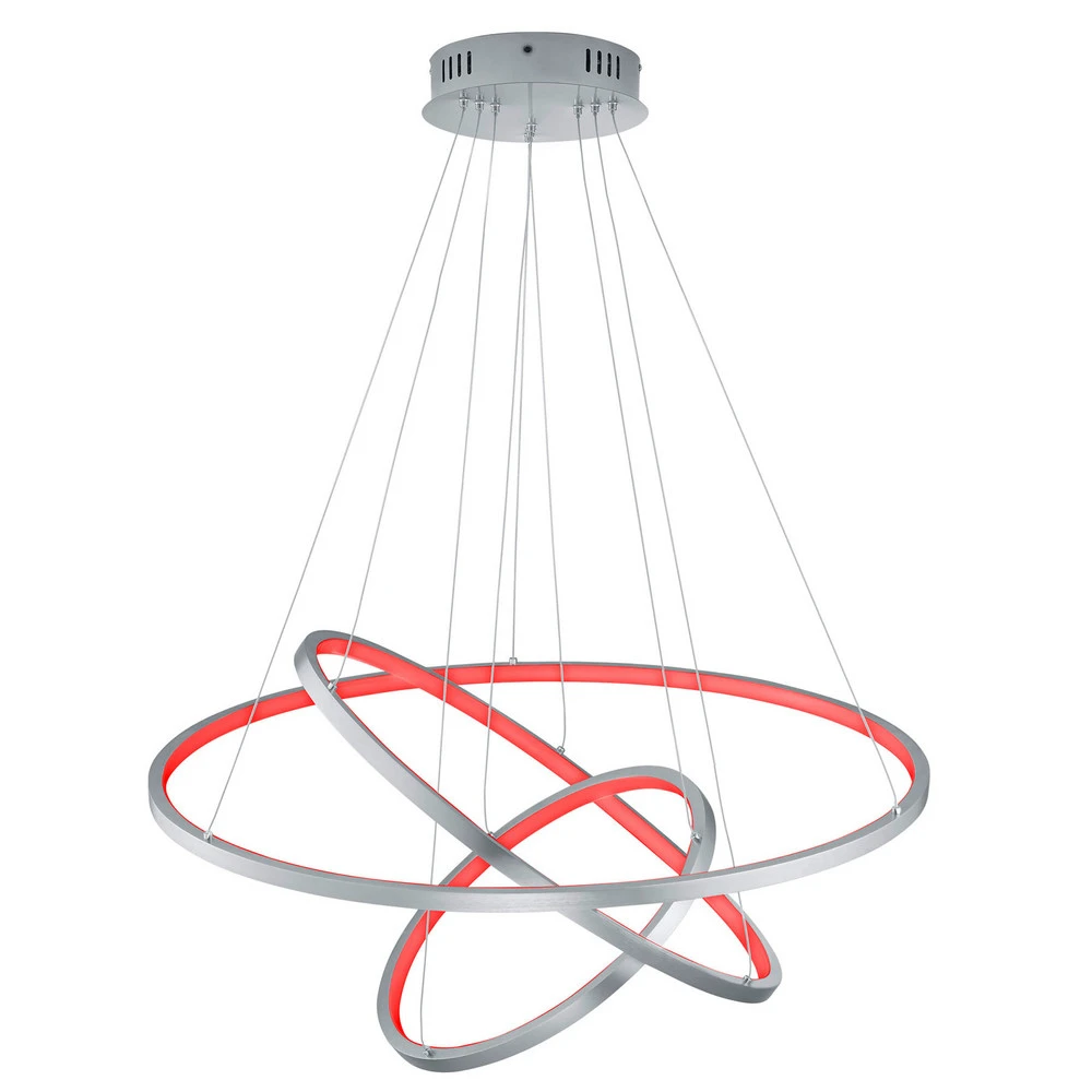 Trio WiZ Aaron suspension LED évolué, nickel mat Compatible avec Honda CRF250