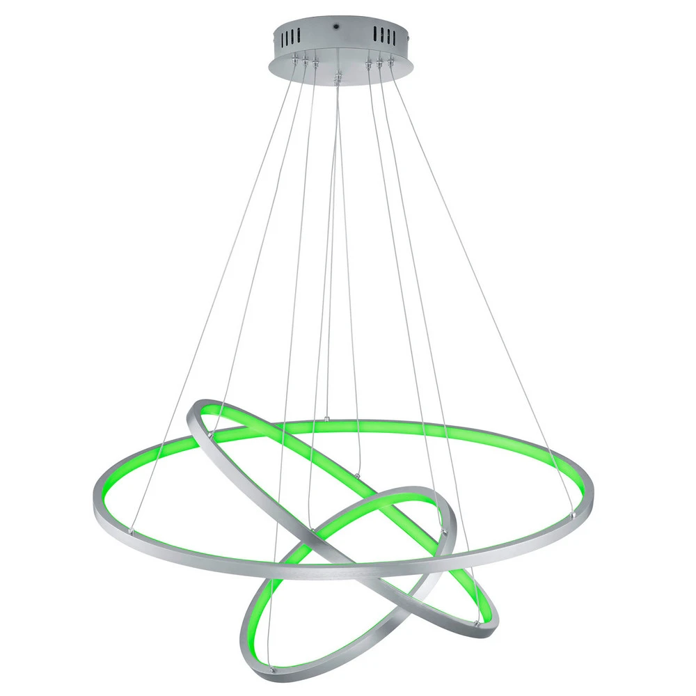 Trio WiZ Aaron suspension LED évolué, nickel mat Compatible avec Honda CRF250