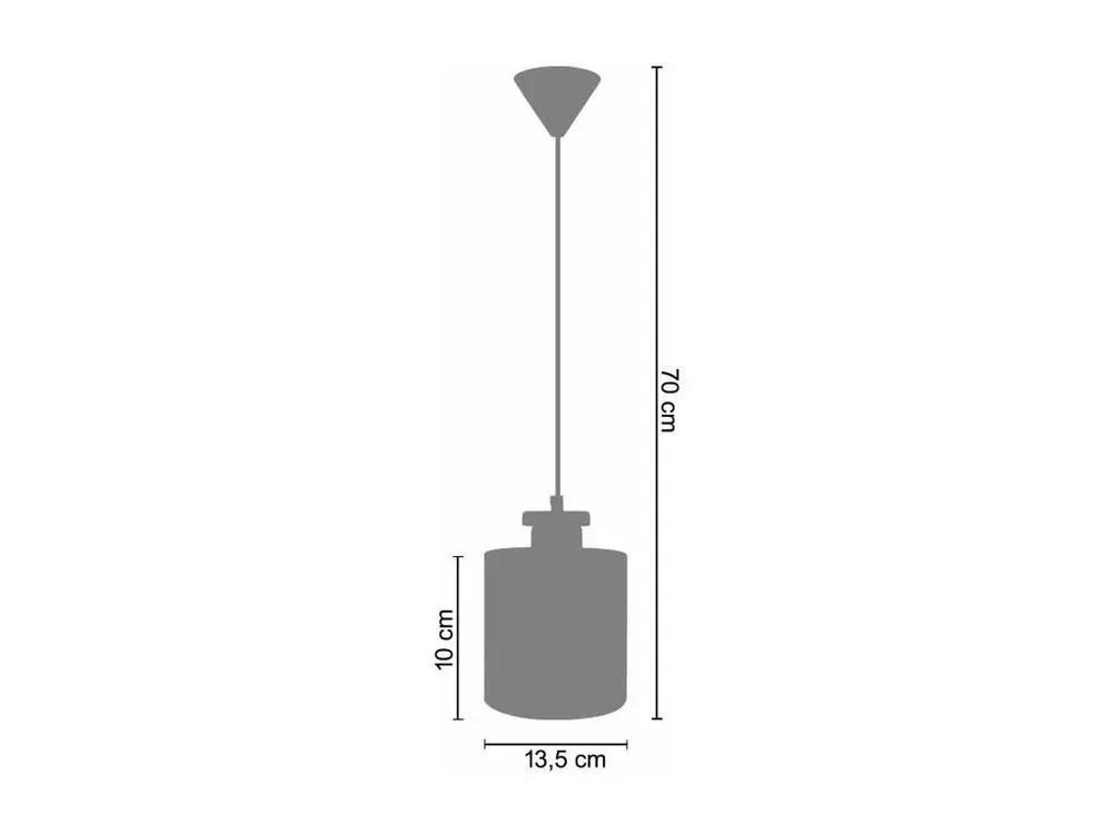 UZIBUZE - Suspension cylindrique métal jaune - 520
