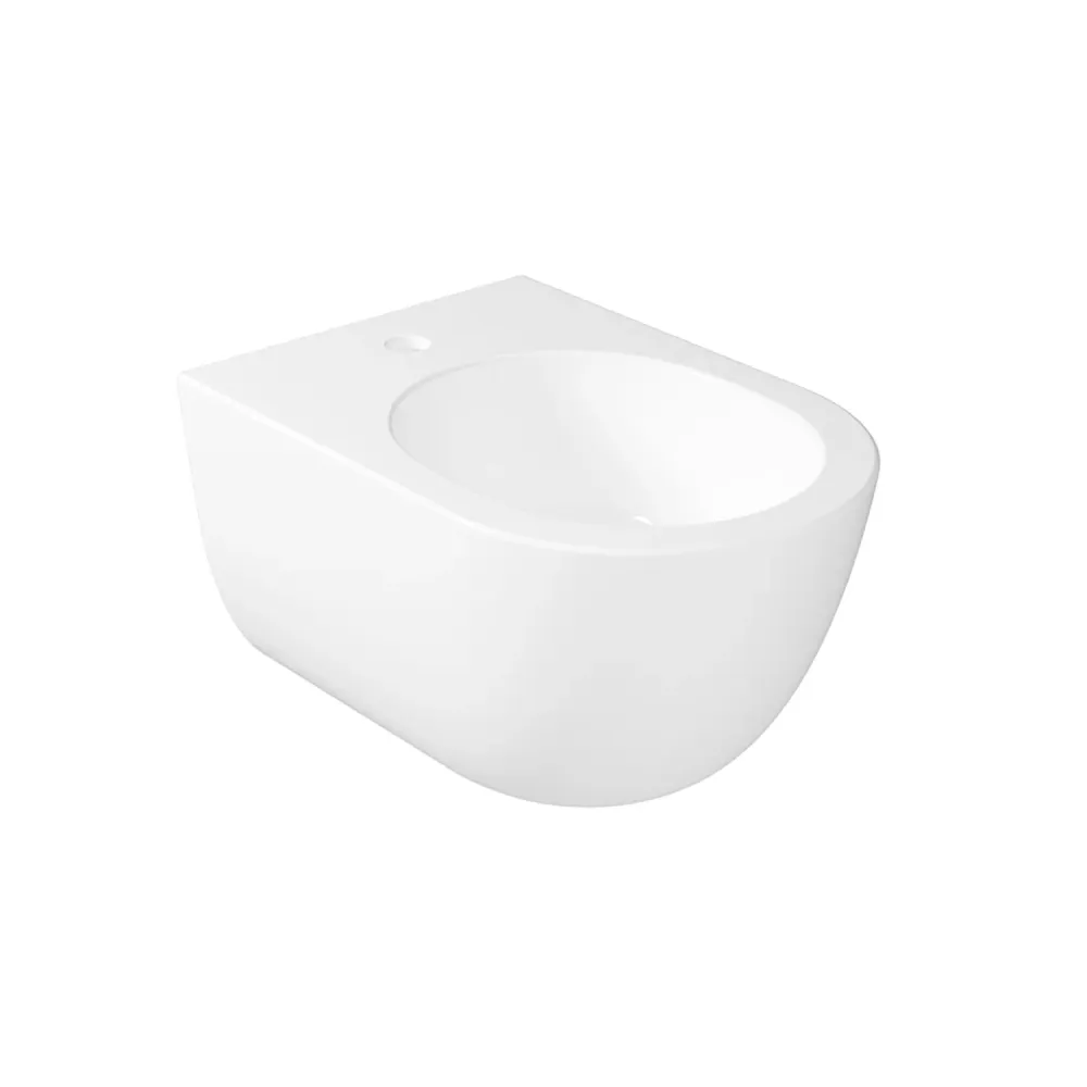 Paire de sanitaires suspendus 52x36 cm série Dream de Ceramica Galassia avec siège fin à fermeture douce