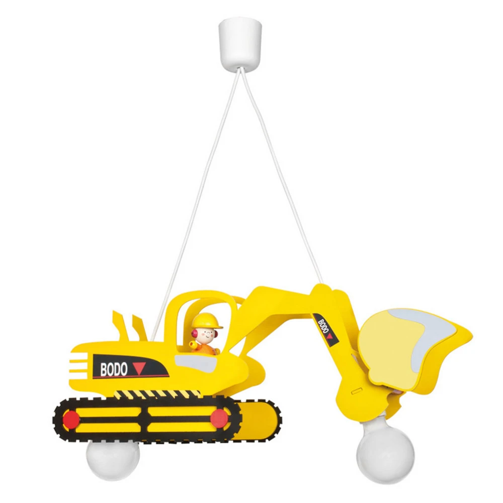 Suspension Bodo en forme de pelleteuse