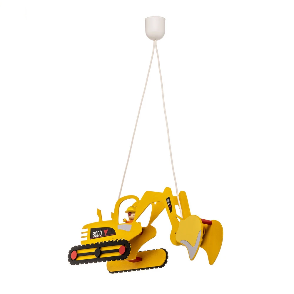 Suspension Bodo en forme de pelleteuse