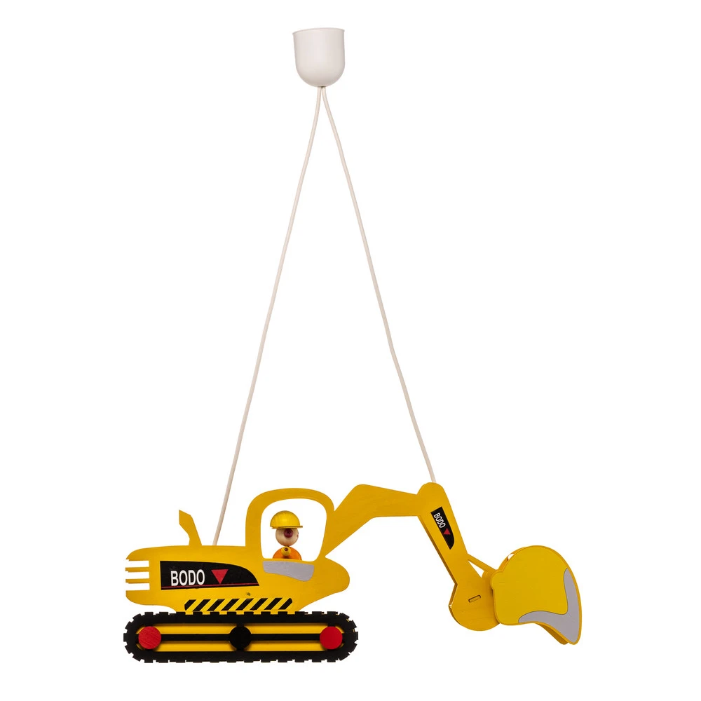 Suspension Bodo en forme de pelleteuse