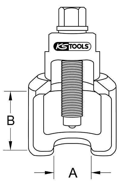 KS Tools 460.0475 Extracteur de rotule universel Vibro-Impact Cloche 32 x 90 mm commander à bas prix