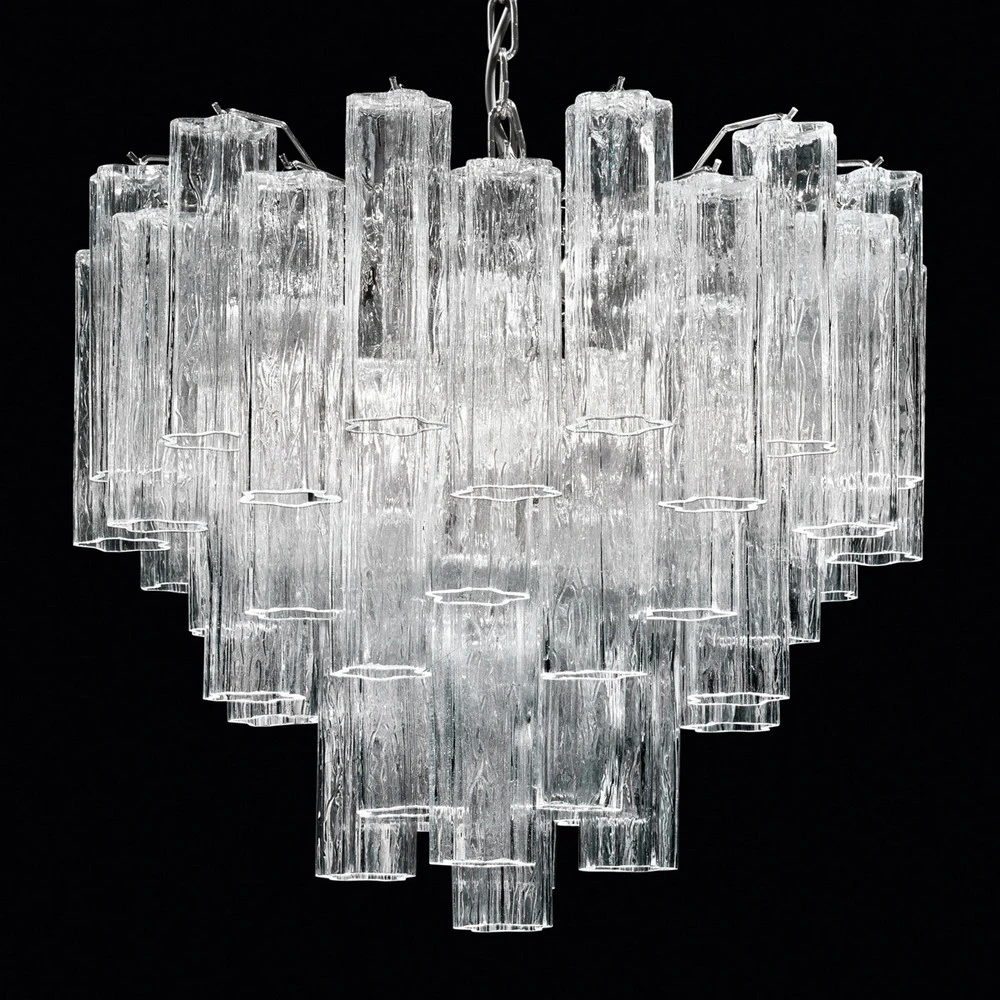 Tronchi - suspension verre diaphane de Murano