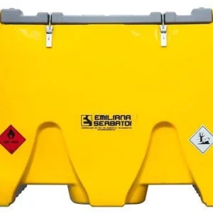Emiliana Serbator Système de réservoir mobile pour diesel 600 litres avec pompe 230 V avec couvercle 306110 commander à ba...