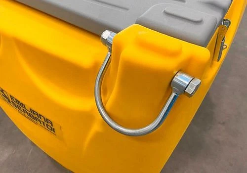 Emiliana Serbator Système de réservoir mobile pour diesel 600 litres avec pompe 230 V avec couvercle 306110 commander à ba...