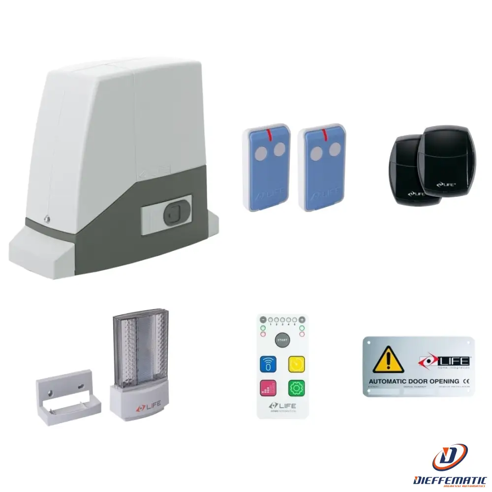 Kit Per Cancello Scorrevole Life Setup Ac4Rm Dl 042 1Kt0010000 Automazione Nuovo