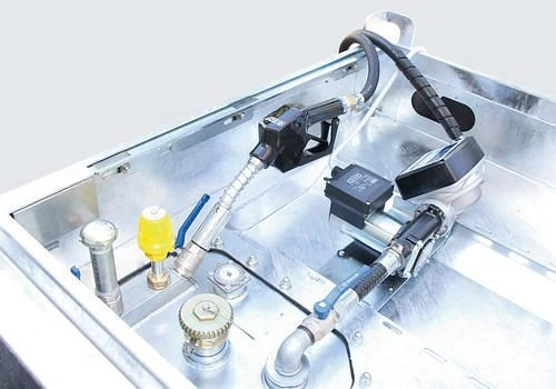 Système mobile de réservoir diesel DENIOS KI-D à jumeau paroi 450 litres avec pompe 230V 278-993 acheter à bas prix