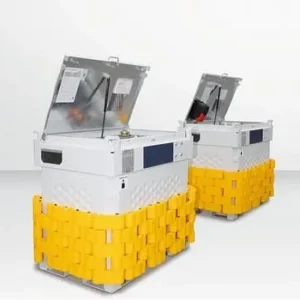 Système de réservoir d'huile mobile DENIOS KI-O à double paroi 1000 litres avec pompe 230 V et accessoires 279-00...