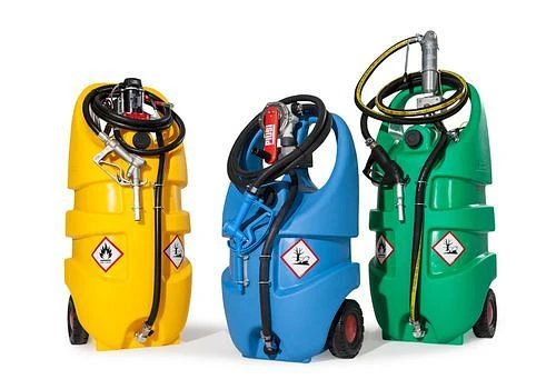 Système de réservoir mobile DENIOS type Caddy pour réponse d'urée AUS 32 110 litres avec pompe à main 252-252 com...
