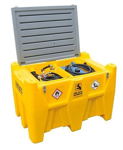 Système de réservoir mobile Emiliana Serbator pour diesel/AdBlue 400+50 litres avec pompe 24 V avec couvercle 306119 acqué...