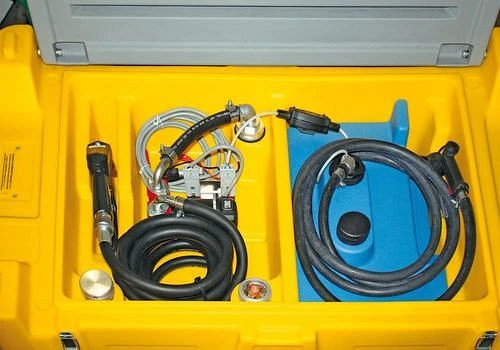 Système de réservoir mobile Emiliana Serbator pour diesel/AdBlue 400+50 litres avec pompe 24 V avec couvercle 306119 acqué...